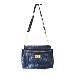 Nicole By Nicole Miller Snakeskin Print Crossbody Bag